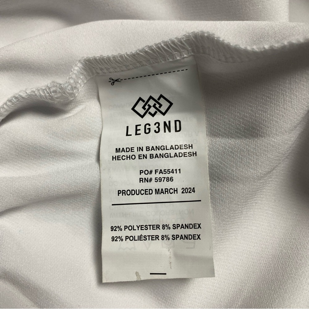 Leg3nd Women’s White Skort Size Large 2 in 1 - Picture 6 of 6